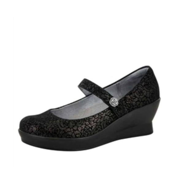 Alegria Flair Pewter Florette Career Fashion Shoe Women's 9 - Picture 6 of 8